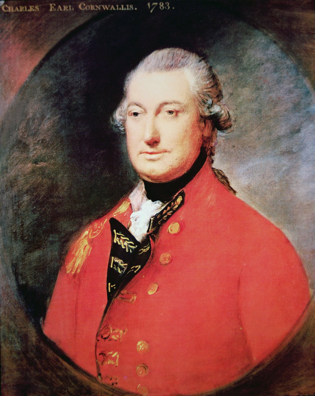 Charles Cornwallis autorstwa Thomas (after) Gainsborough