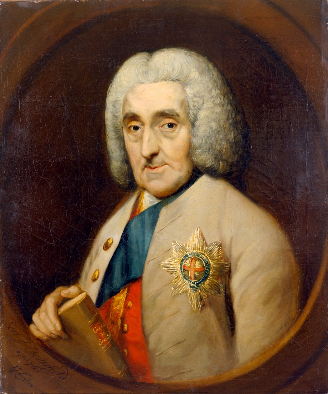 Czwarty hrabia Chesterfield (olej na płótnie) autorstwa Thomas (after) Gainsborough