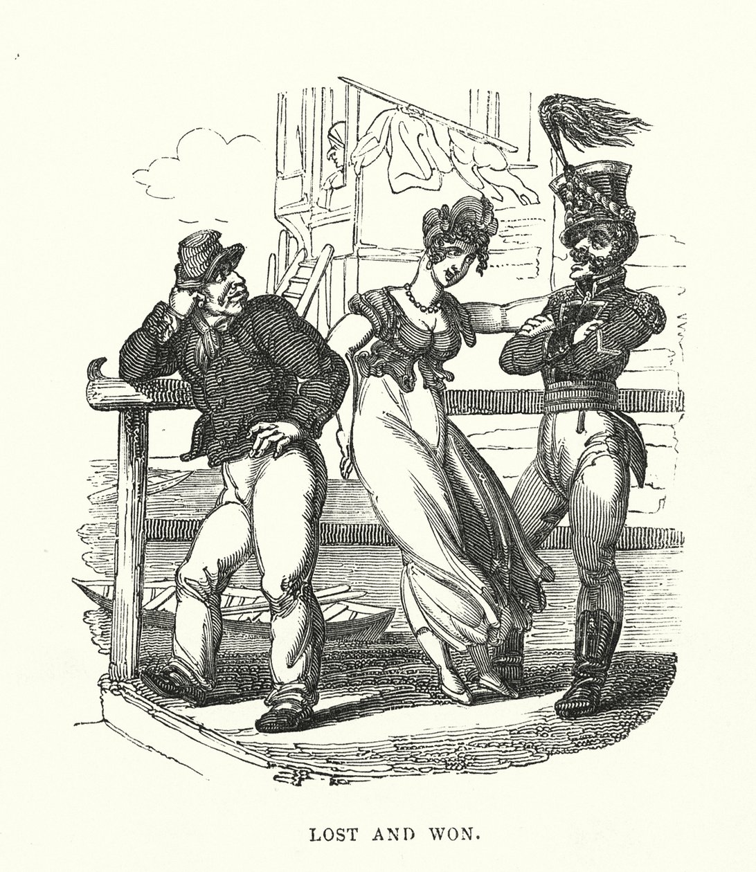 Przegrany i wygrany (grawerowanie) autorstwa Thomas (after) Rowlandson