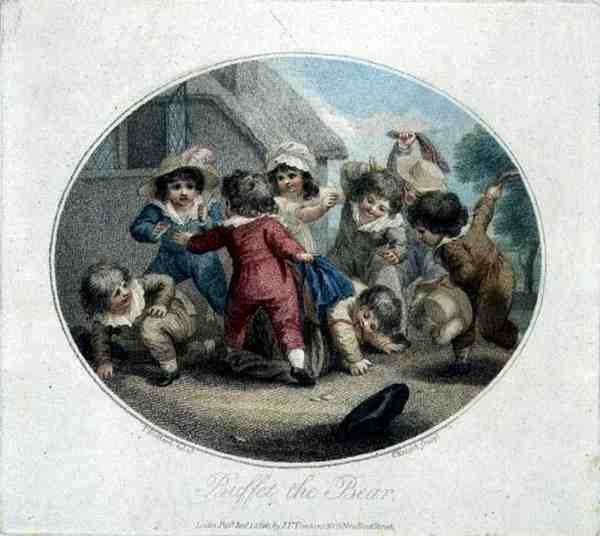 Buffet the Bear, grawerowany przez Charlesa Knighta (1743-c.1826), wyd. przez JF Tomkinsa autorstwa Thomas (after) Stothard