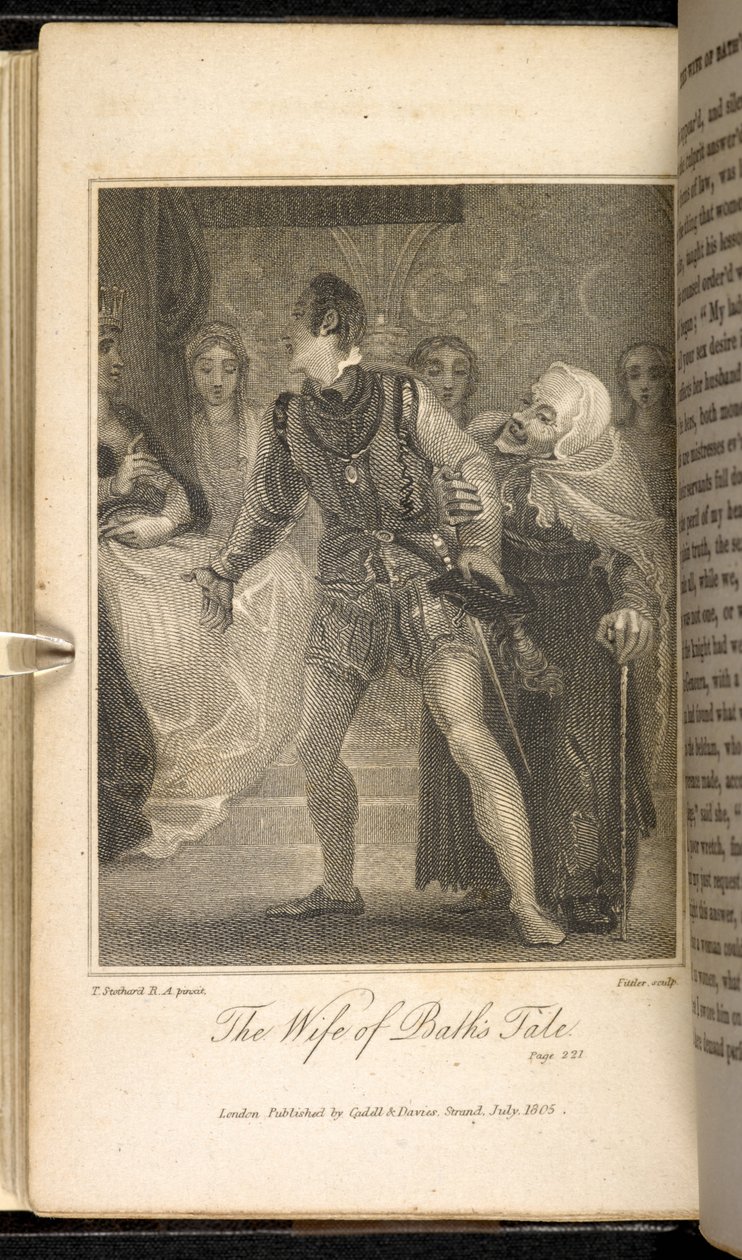 „Hag twierdzi, że mąż” Wanton Wife of Bath, scena z Wife of Bath