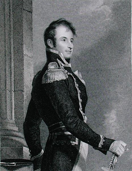 Stephen Decatur (1779-1820), ryty Asher Brown Durand (1796-1886) na podstawie kopii oryginału Jamesa Herringa (1794-1867) (grafika) autorstwa Thomas (after) Sully