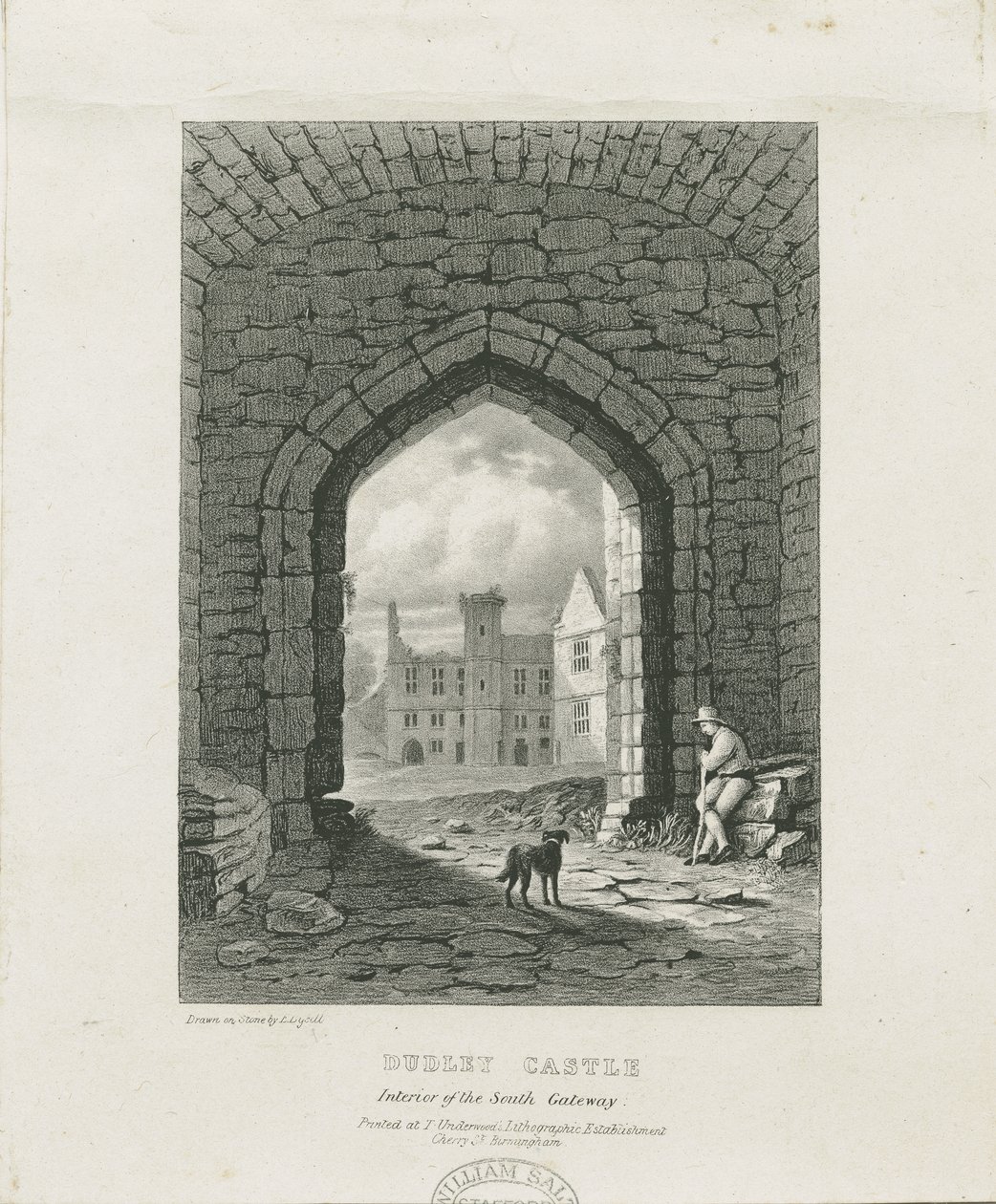 Dudley Castle - The Keep: grawerowanie i [?XIX wiek] (druk) autorstwa Thomas (after) Underwood