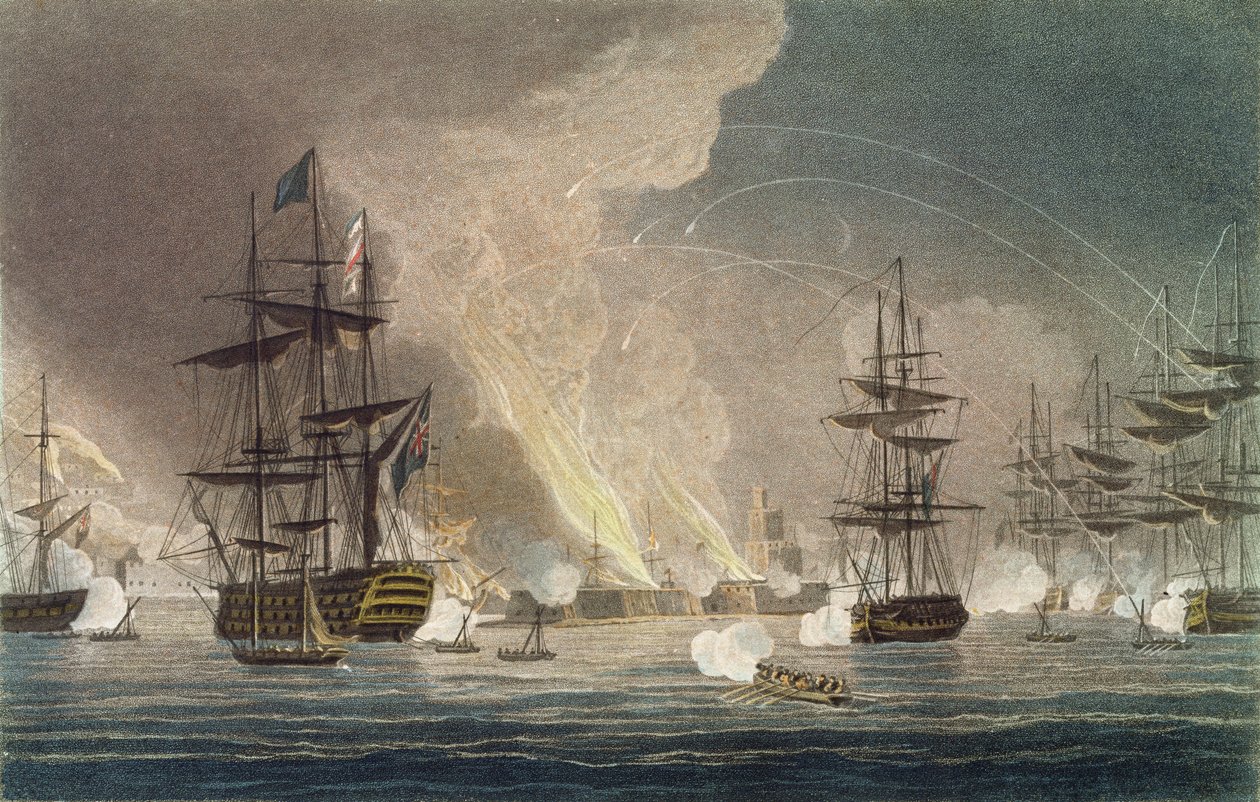 Bombardowanie Algieru przez Royal Navy autorstwa Thomas (after) Whitcombe