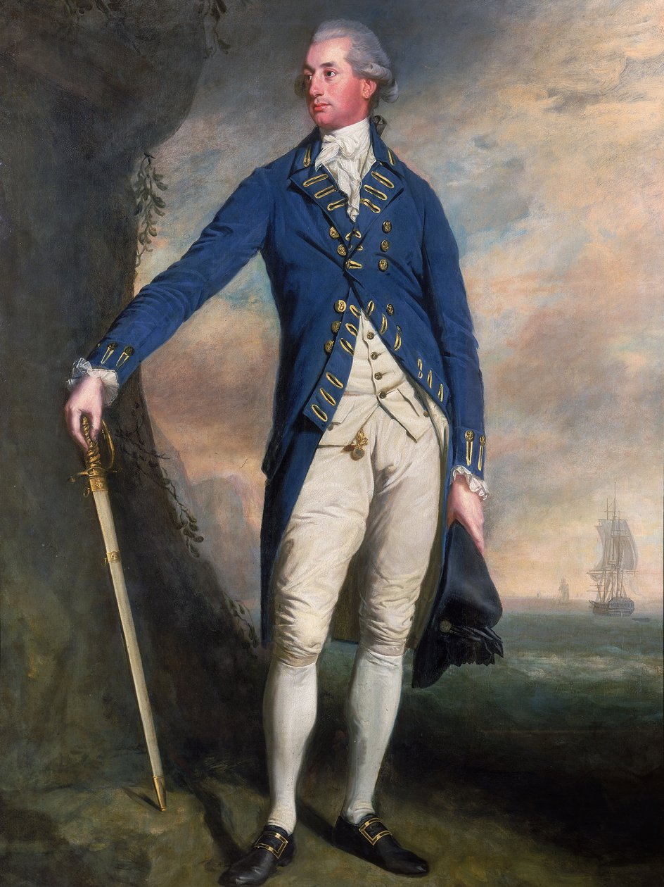 Kapitan Sir George Montagu (1750-1829), ok. 1780-90 (olej na płótnie) autorstwa Thomas (attr.to) Beach