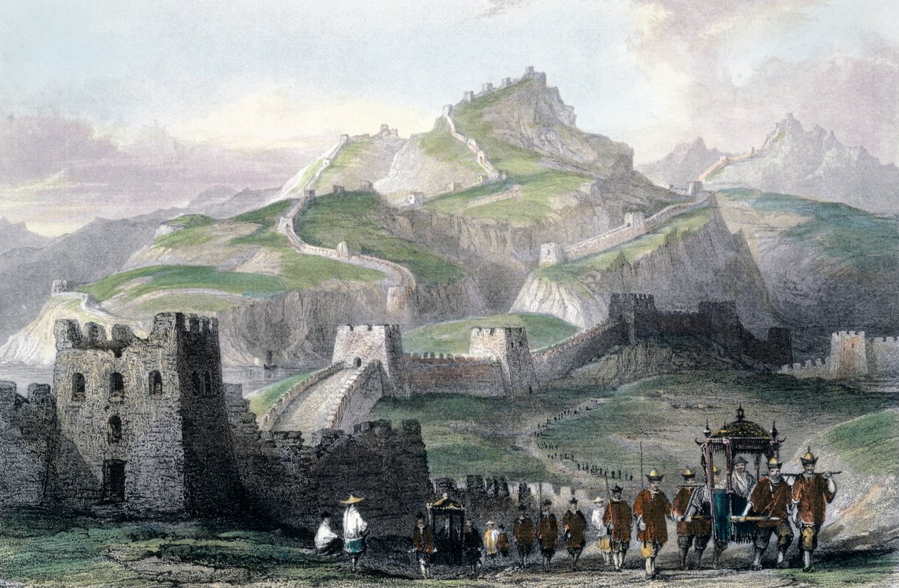 „Wielki Mur Chiński”, 1843 autorstwa Thomas Allom