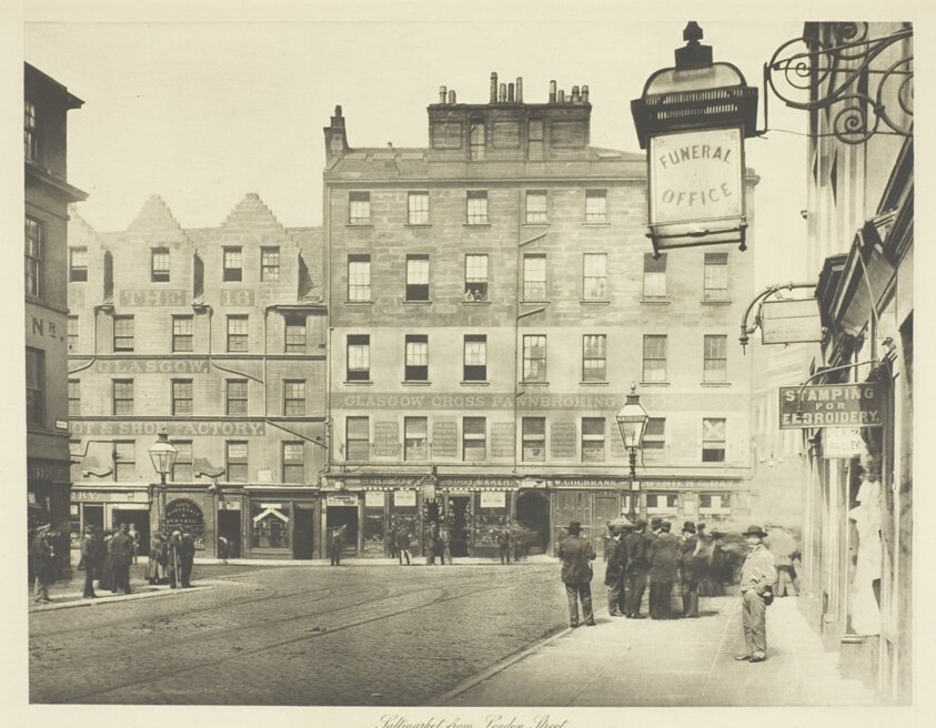Saltmarket od London Street autorstwa Thomas Annan
