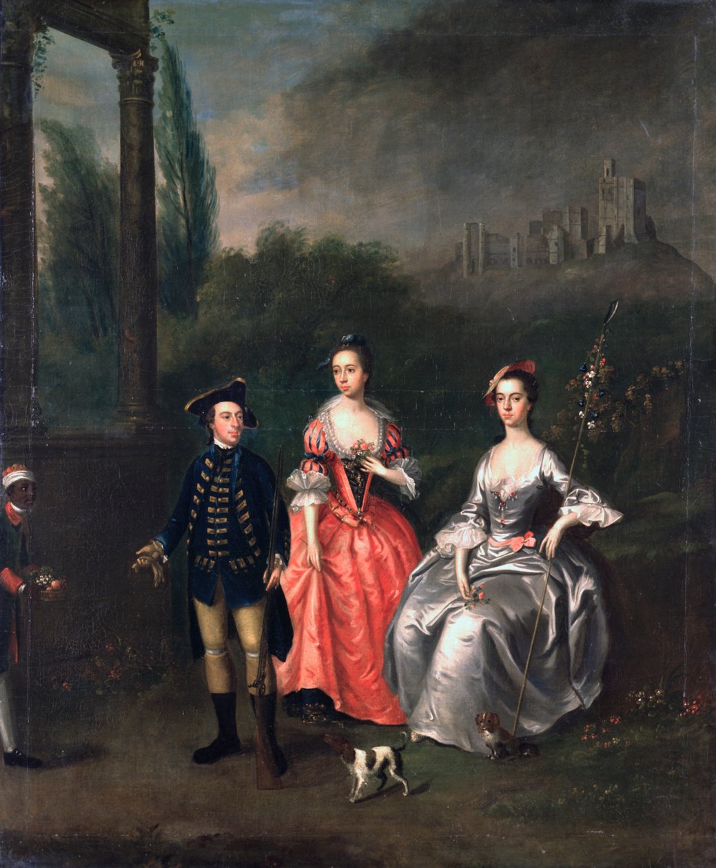 Portret kapitana Fenwicka, jego żony Isabelli Orde i jego siostry Ann, c.1746 autorstwa Thomas Bardwell
