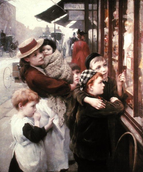 Sklep z zabawkami autorstwa Thomas Benjamin Kennington