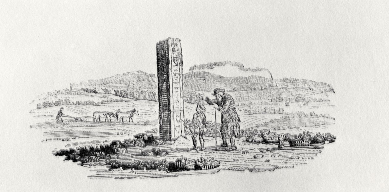 سړی او یو هلک د "بریتانوي مرغانو او کوډروپډز تاریخ" پولي څخه د یادګار لخوا autorstwa Thomas Bewick
