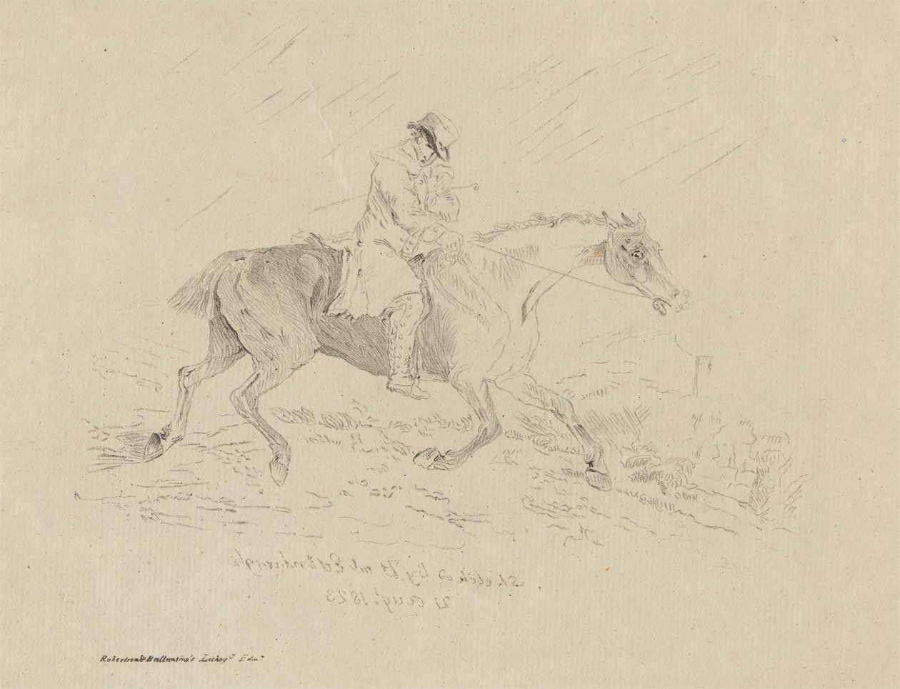 Kłus Cadgera autorstwa Thomas Bewick