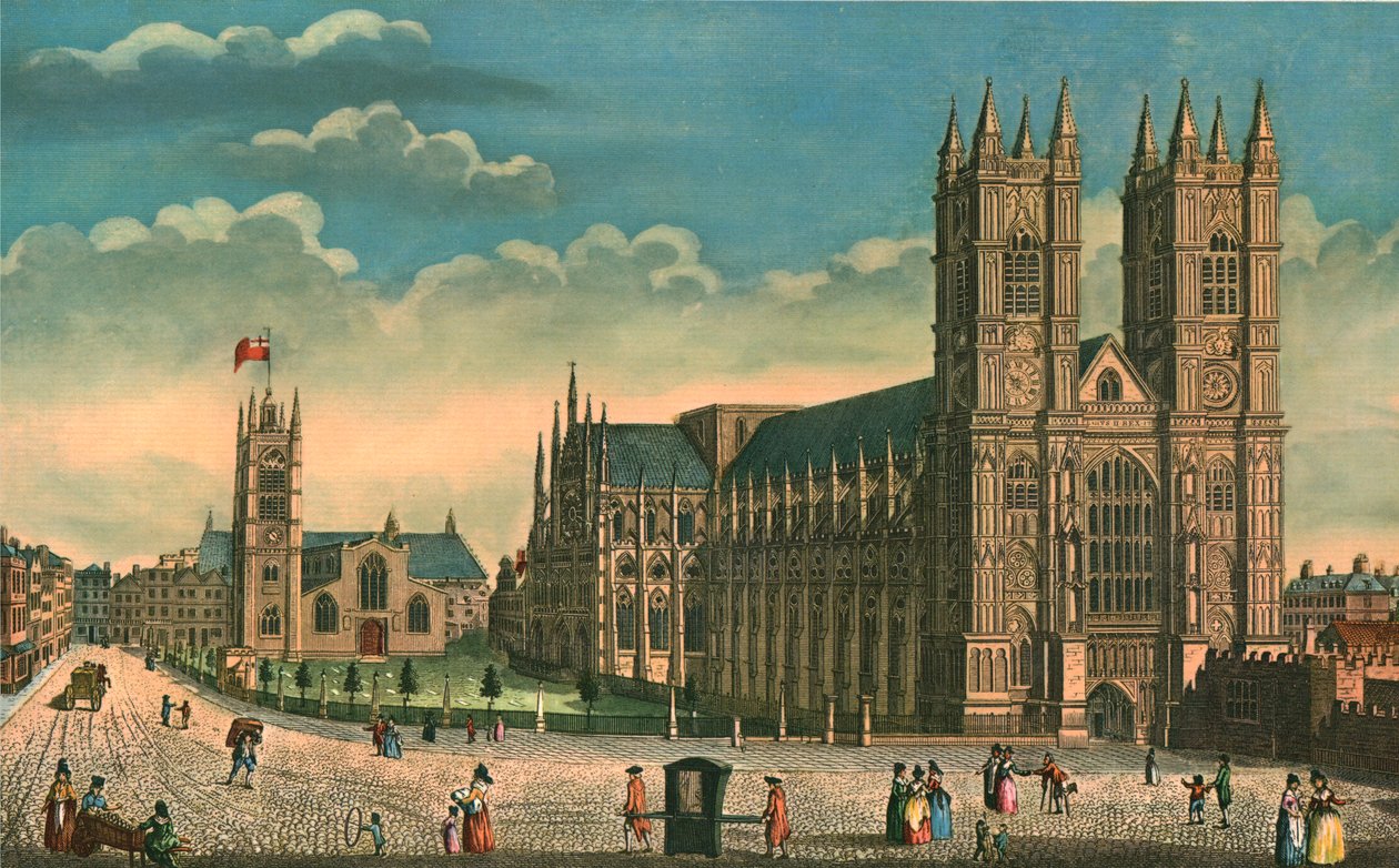 Opactwo Westminsterskie i kościół św. Małgorzaty, ok. 1793. autorstwa Thomas Bowles