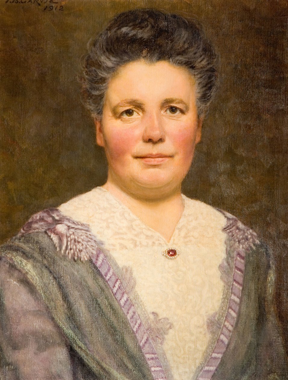 Portret Geraldine Cadbury Nee Southall, 1912. autorstwa Thomas Bowman Garvie