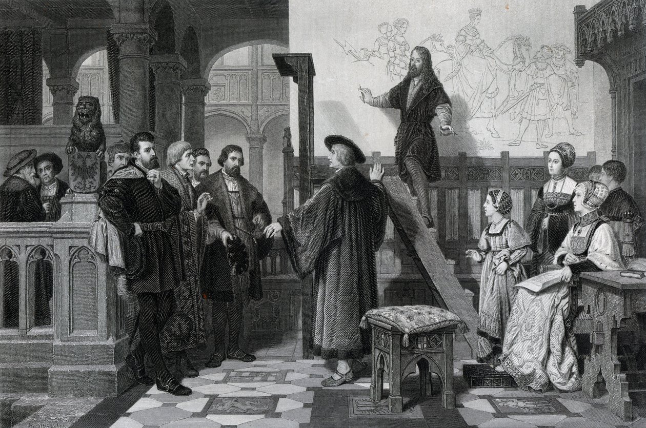 Cesarz Maksymilian i Albrecht Durer, początek XVI w., XIX w. autorstwa Thomas Brown