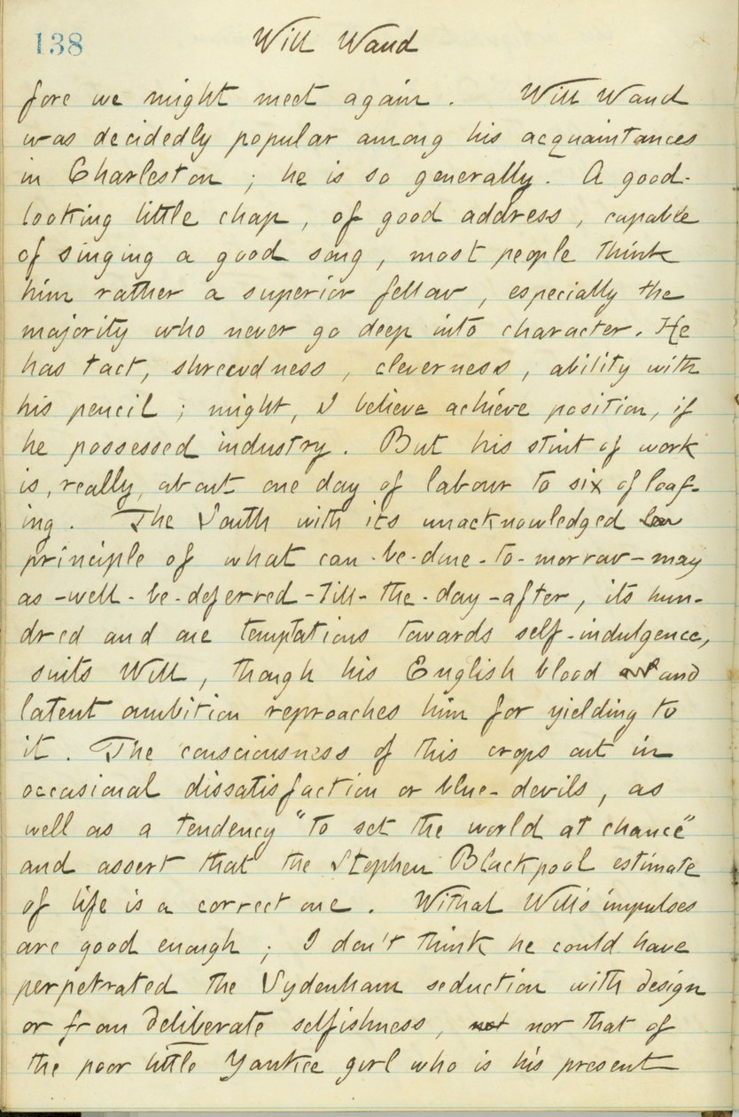 Opisuje Williama Waud autorstwa Thomas Butler Gunn