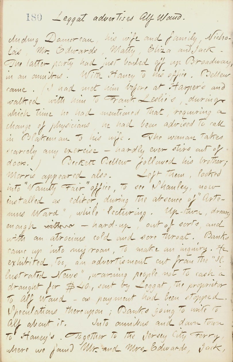 Pamiętniki Thomasa Butlera Gunna - Tom 18, strona 198, 29 stycznia 1862 r autorstwa Thomas Butler Gunn