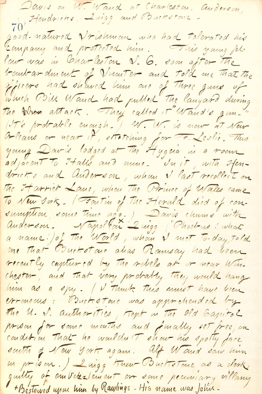Pamiętniki Thomasa Butlera Gunna - Tom 19, strona 84, 26 marca 1862 r autorstwa Thomas Butler Gunn