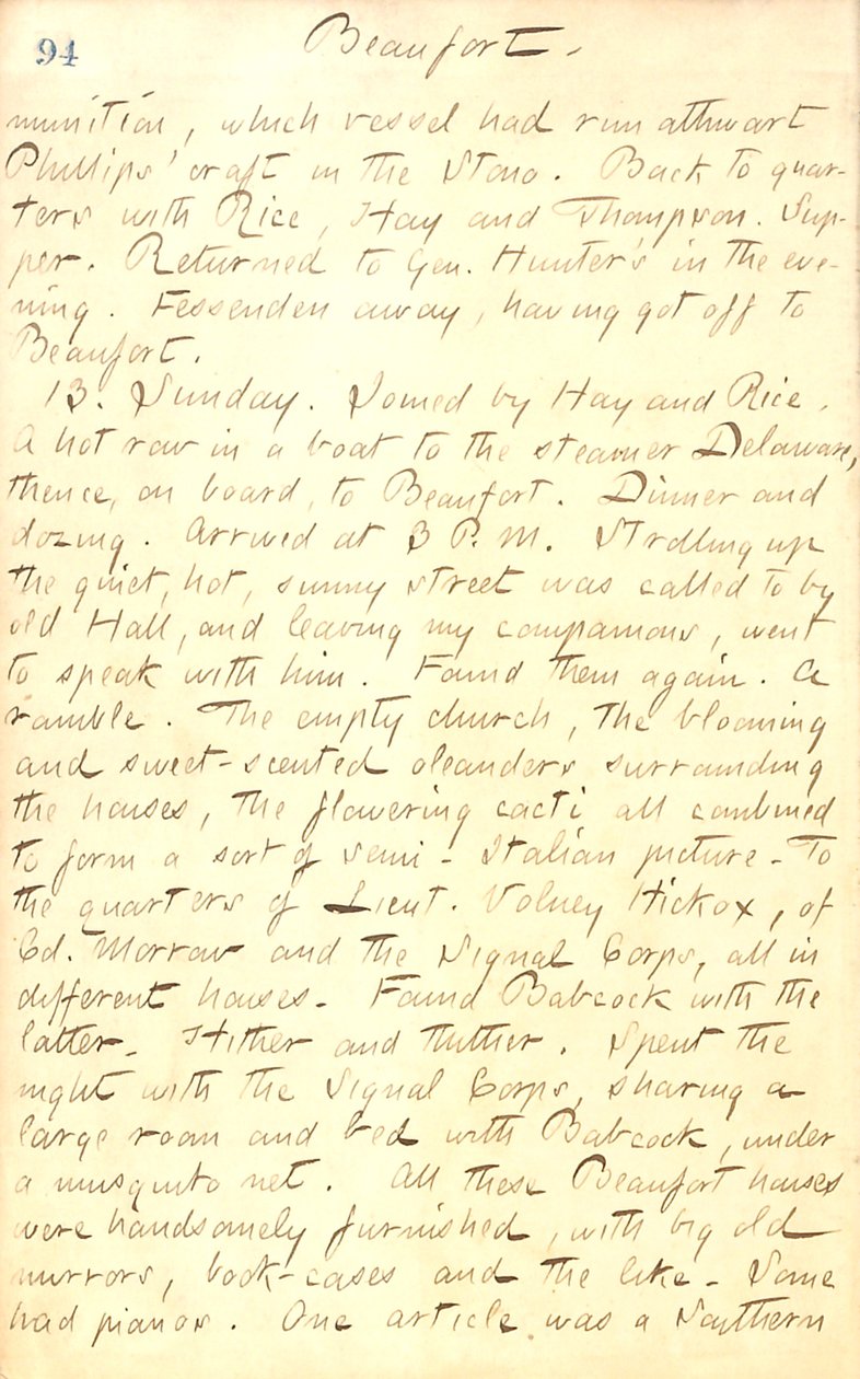 Pamiętniki Thomasa Butlera Gunna - Tom 20, strona 104, 12 lipca 1862 r autorstwa Thomas Butler Gunn