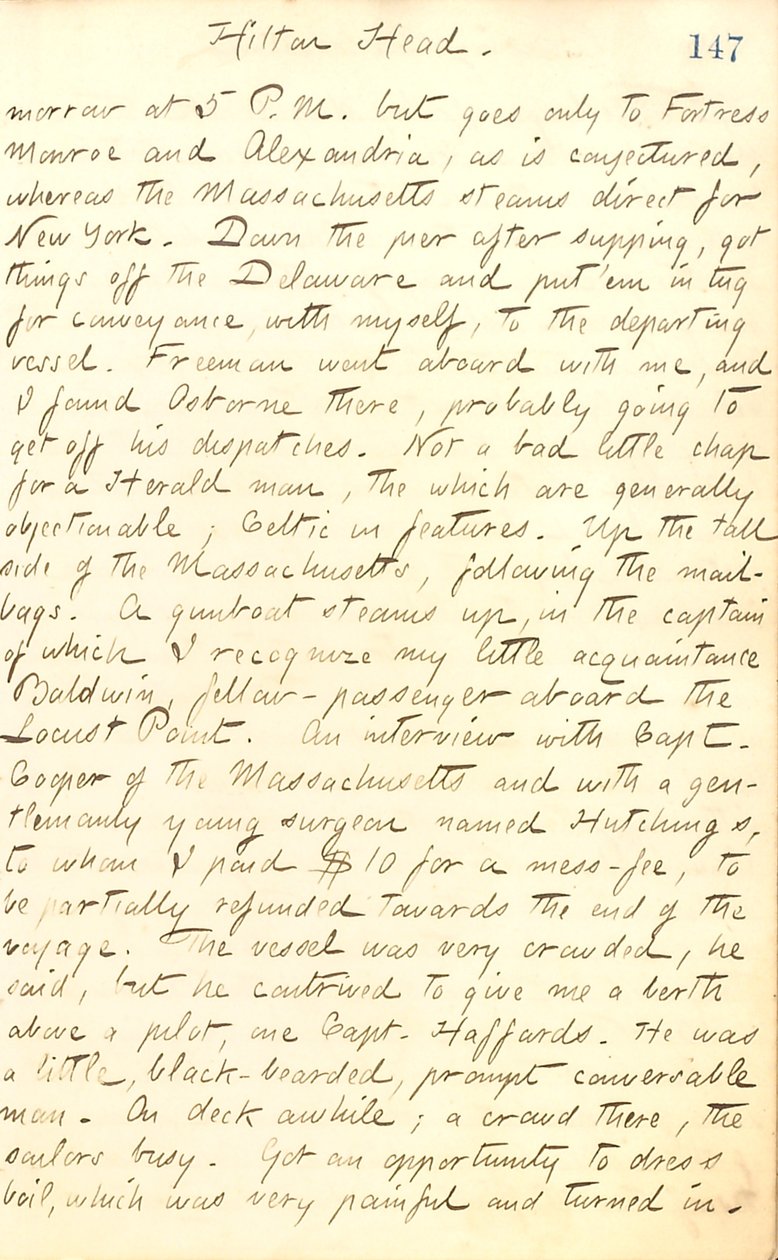 Pamiętniki Thomasa Butlera Gunna - Tom 20, strona 161, 8 września 1862 r autorstwa Thomas Butler Gunn