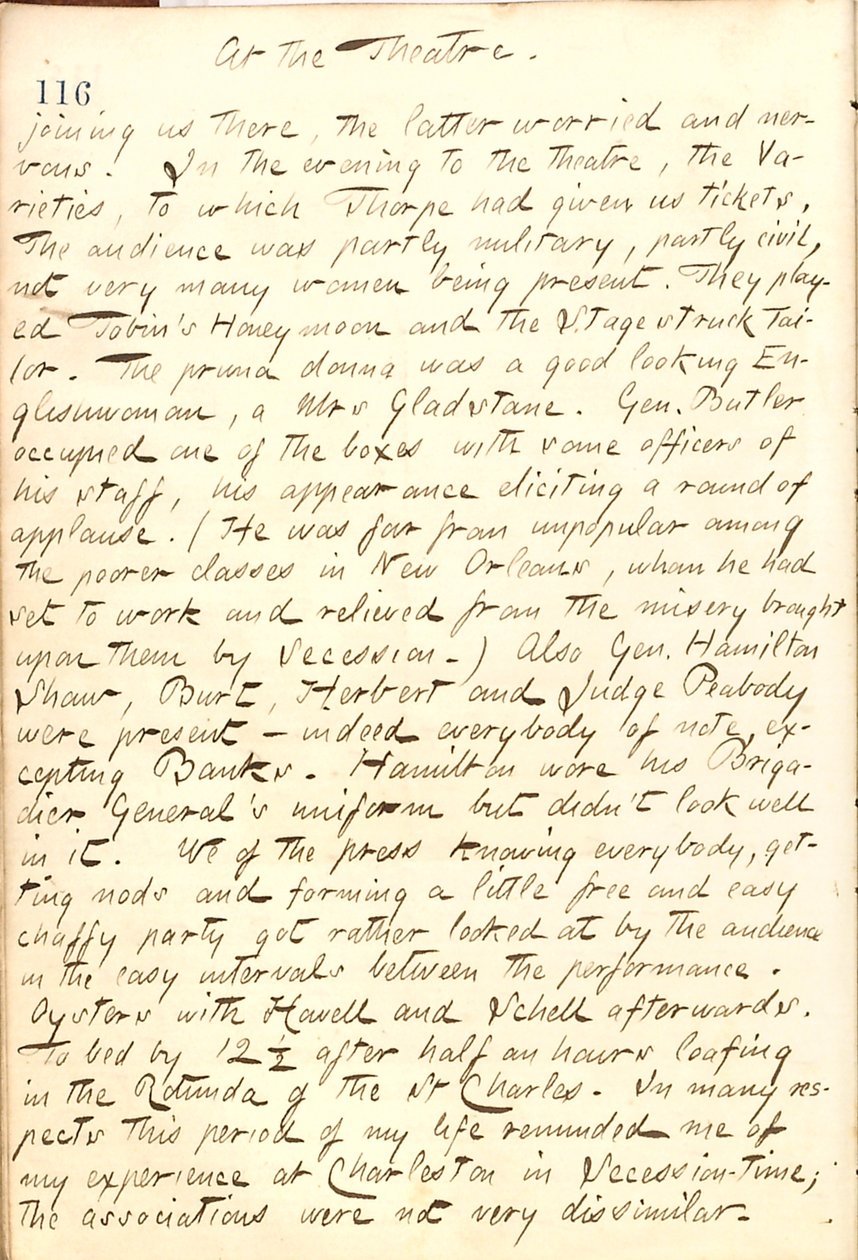 Pamiętniki Thomasa Butlera Gunna - Tom 21, strona 127, 22 grudnia 1862 r autorstwa Thomas Butler Gunn