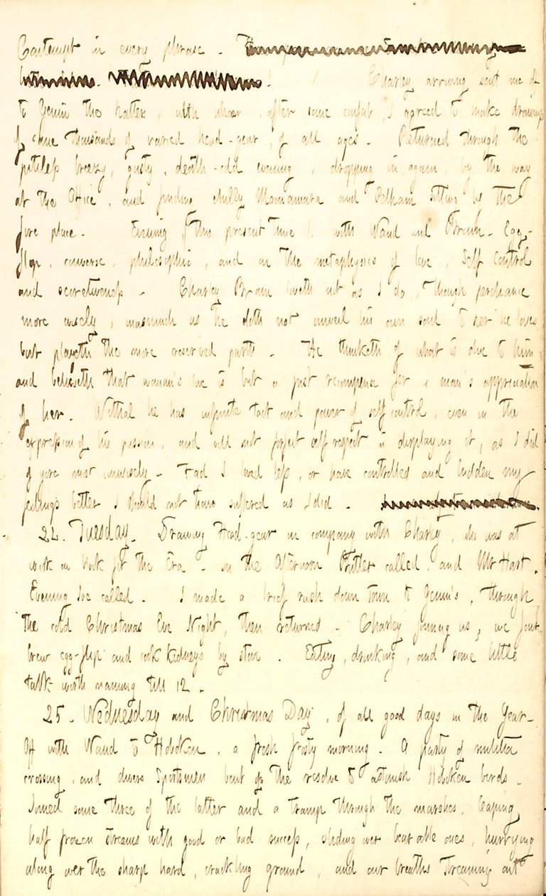 Pamiętniki Thomasa Butlera Gunna - Tom 2, strona 27, 23-25 grudnia 1850 r autorstwa Thomas Butler Gunn