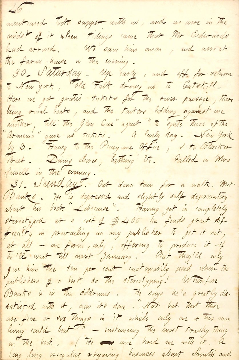 Pamiętniki Thomasa Butlera Gunna - Tom 8, strona 53, 29-31 sierpnia 1856 r autorstwa Thomas Butler Gunn