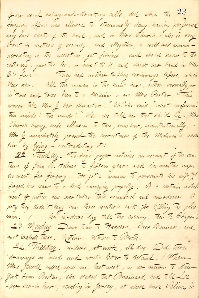 Pamiętniki Thomasa Butlera Gunna - tom 9, strona 32, 21-24 listopada 1857 r autorstwa Thomas Butler Gunn