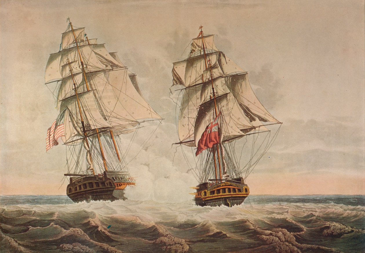 Zdobycie prezydenta, c1815 autorstwa Thomas Buttersworth