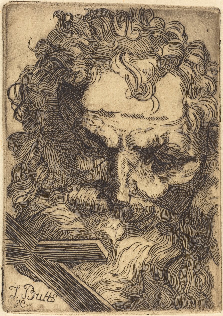 Głowa św. Jana Chrzciciela autorstwa Thomas Butts, Jr.