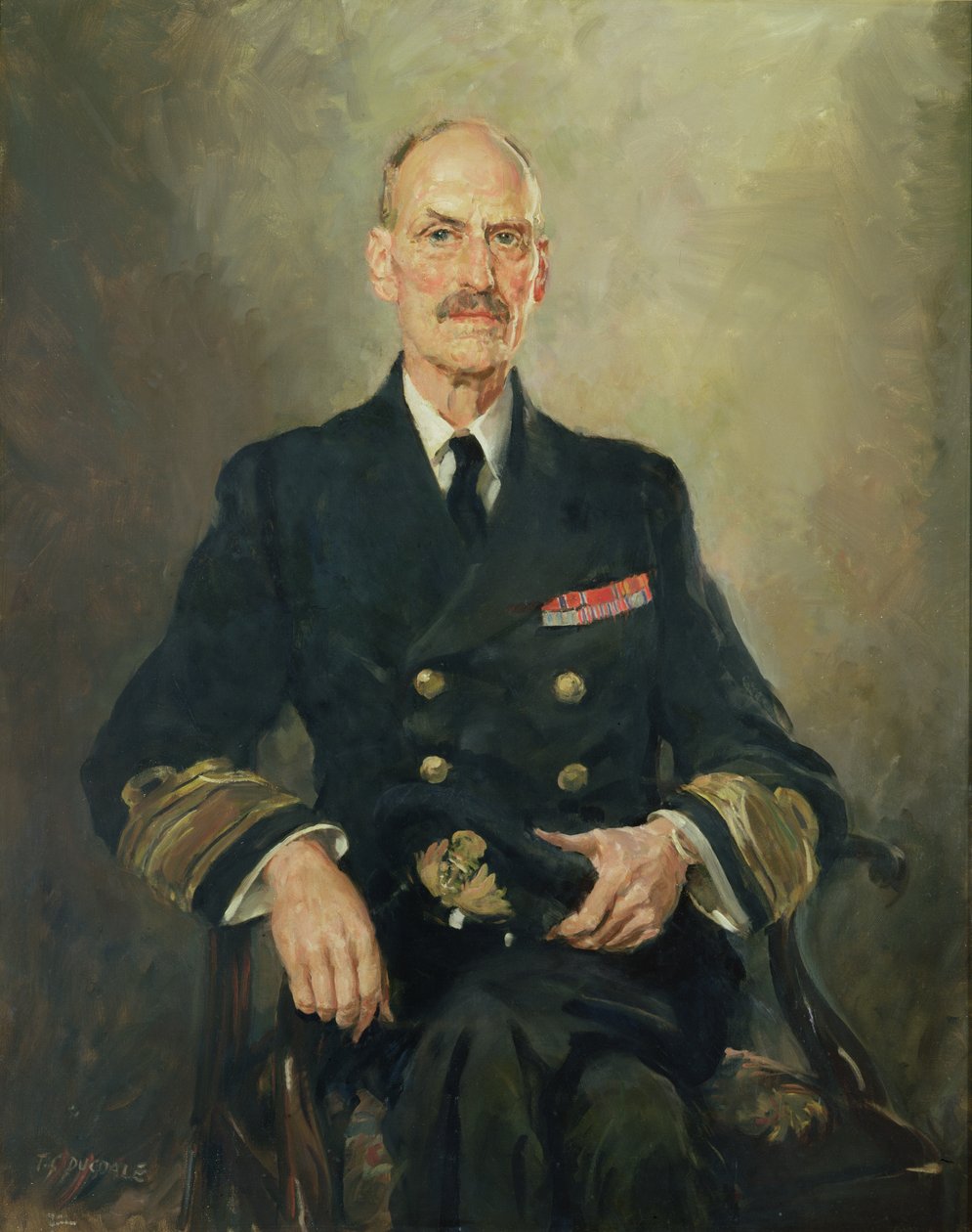 H.M. króla Norwegii Haakona VII autorstwa Thomas Cantrell Dugdale
