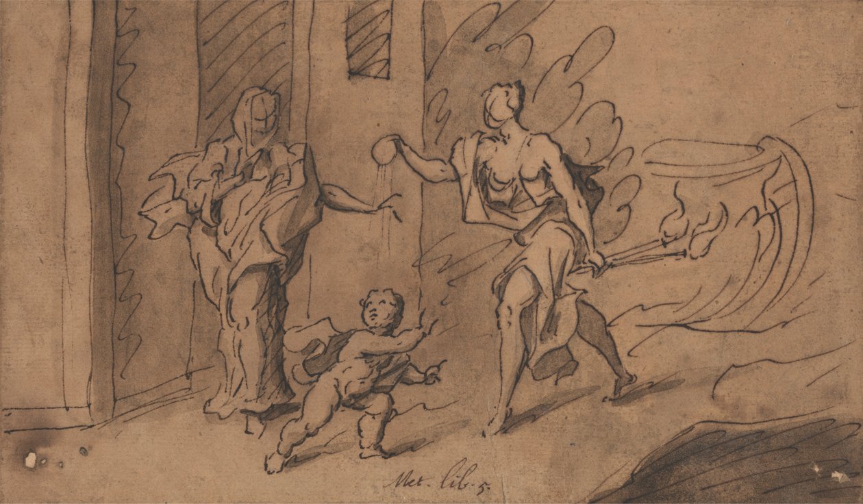 Ceres i Abas: Owidiusz, Metamorfozy, Księga 5 autorstwa Thomas Carwitham