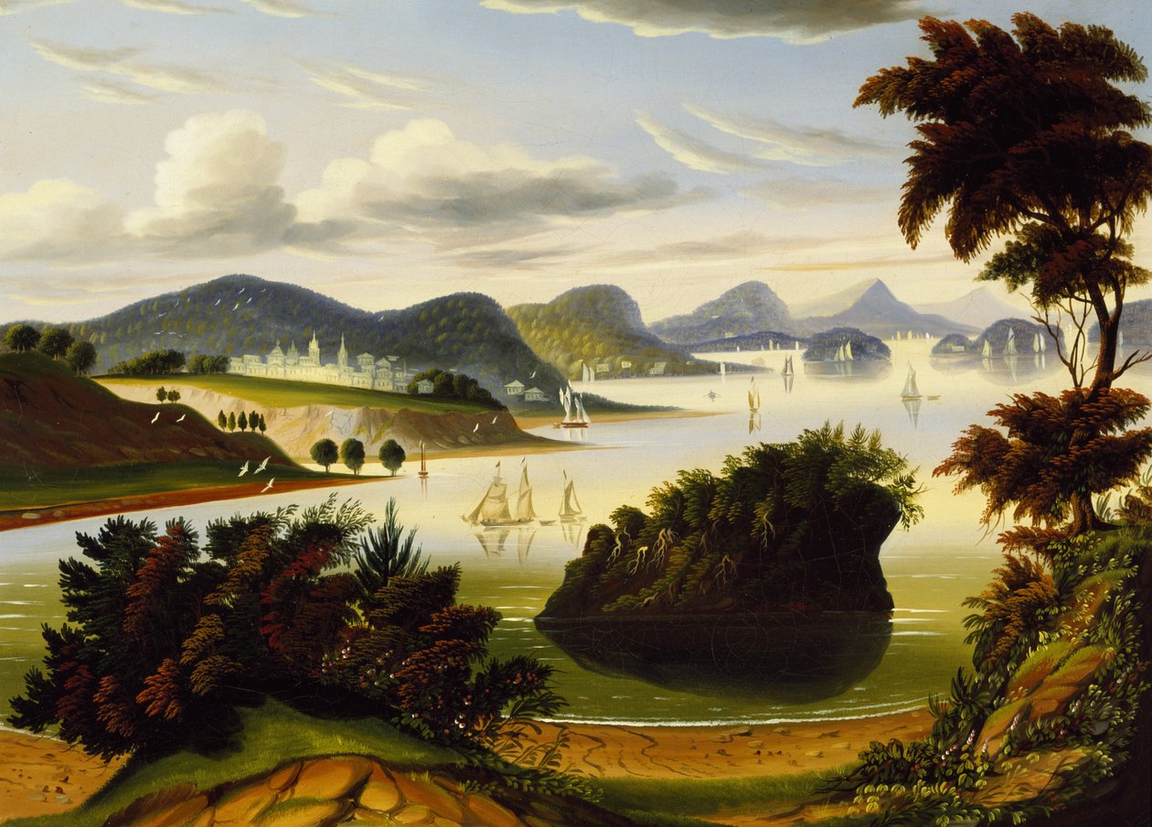 Eastport, i Passamaquoddy Bay (Widok na Hudson Valley) autorstwa Thomas Chambers