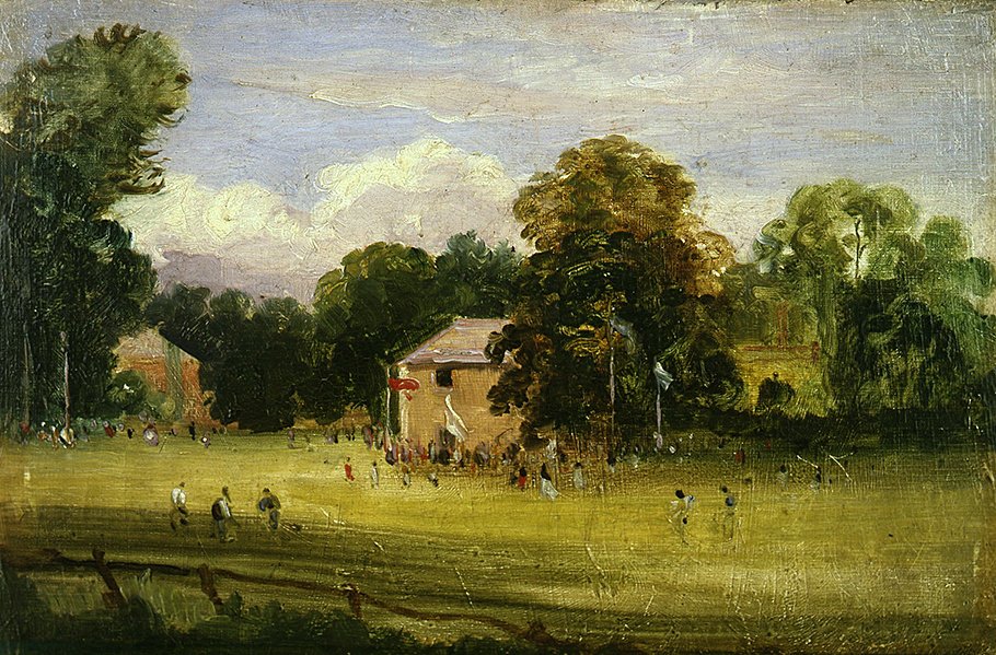 Jarmark Wiejski, East Bergholt (olej na panelu) autorstwa Thomas Churchyard