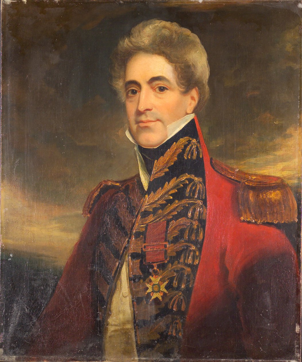Generał dywizji William Casement, sekretarz wojskowy rządu Indii i członek Rady Najwyższej, około 1840 r autorstwa Thomas Clement Thompson