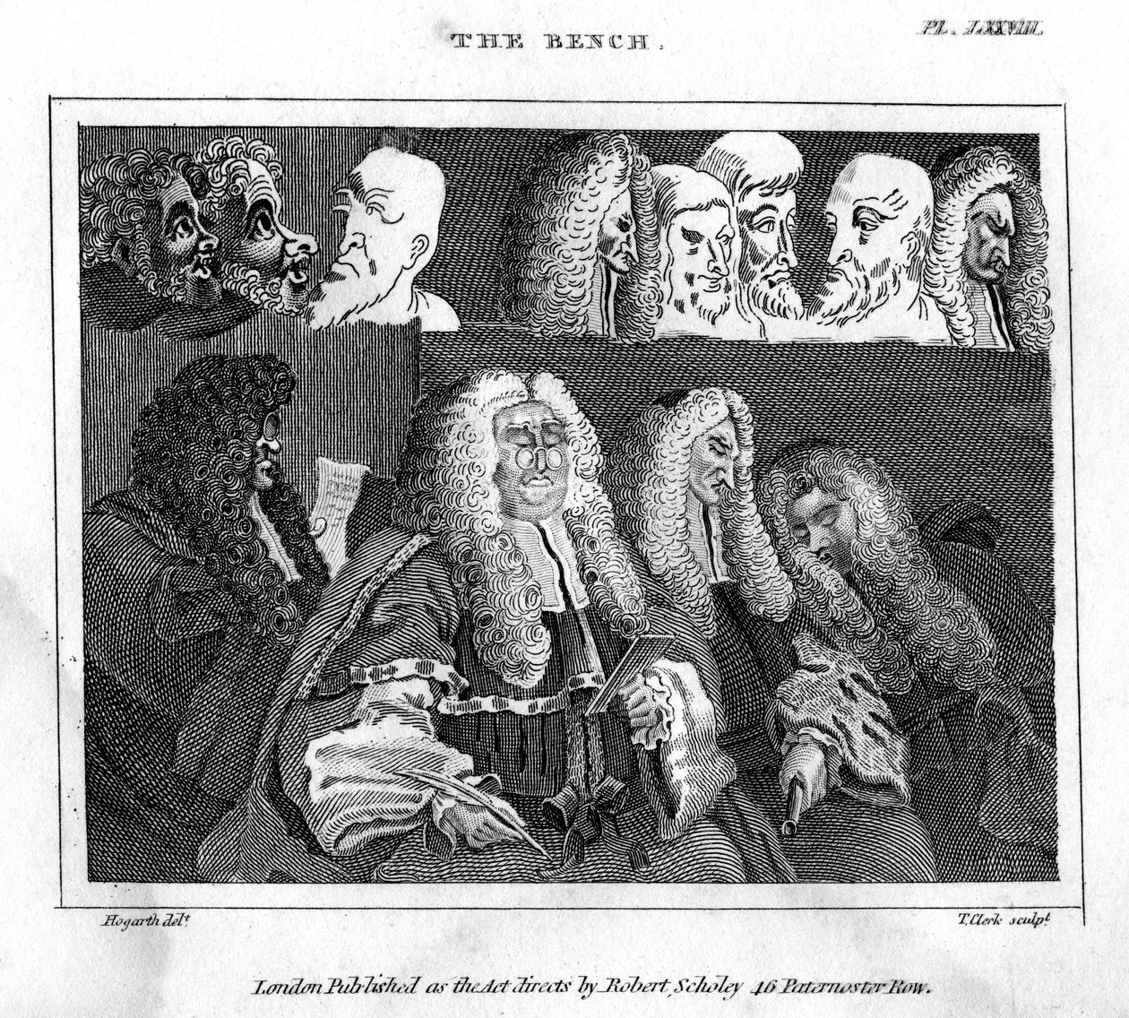 Ławka, XVIII wiek. autorstwa Thomas Clerk