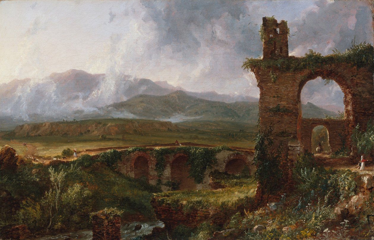 Widok w pobliżu Tivoli (rano) autorstwa Thomas Cole