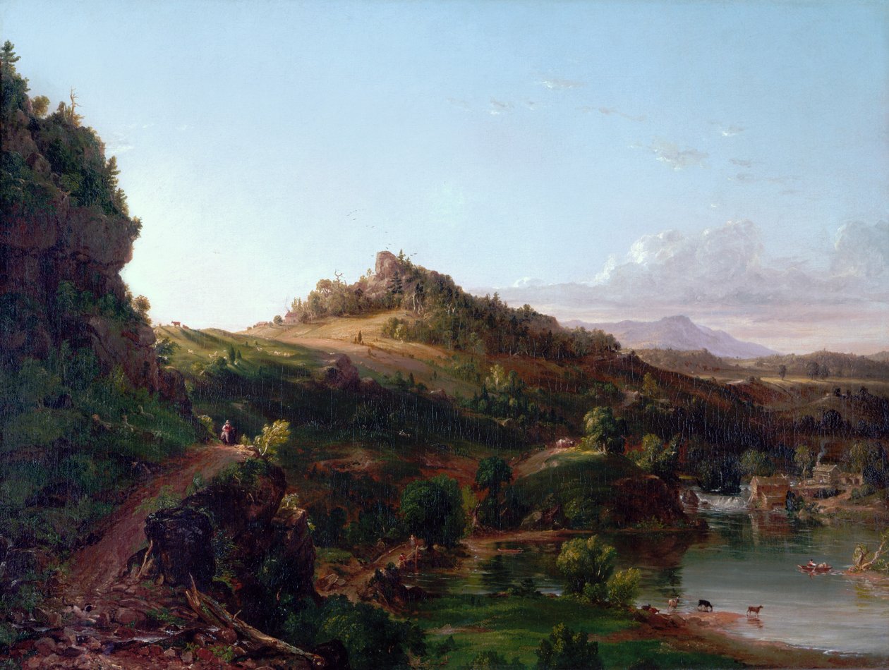 Sceneria Catskill, ok. 1833 (olej na płótnie) autorstwa Thomas Cole
