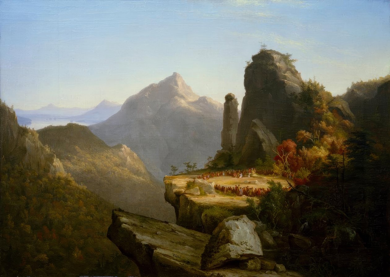 Cooper, Ostatni Mohikanin / Th. Cole autorstwa Thomas Cole