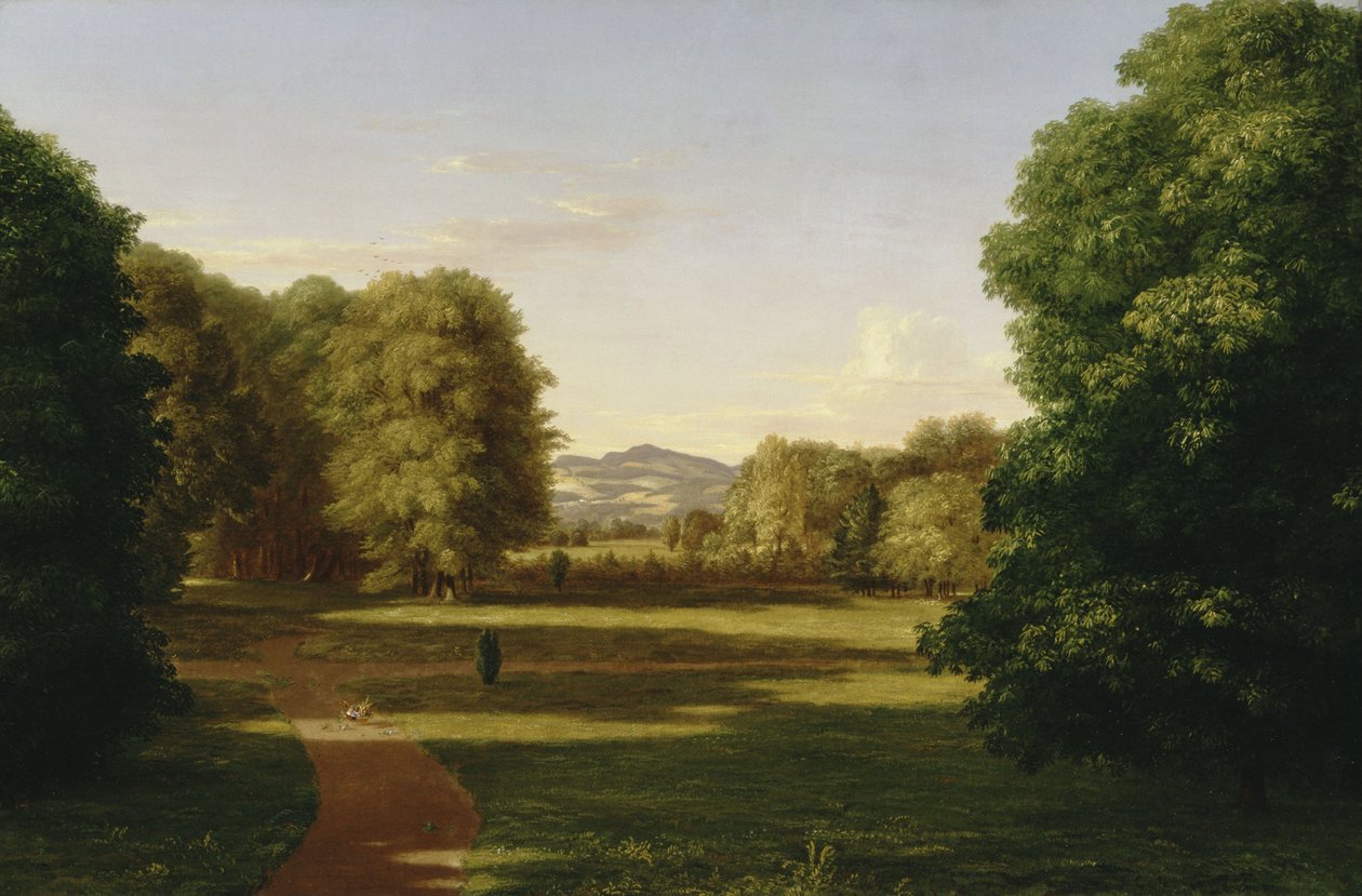 Ogrody posiadłości Van Rensselaer autorstwa Thomas Cole