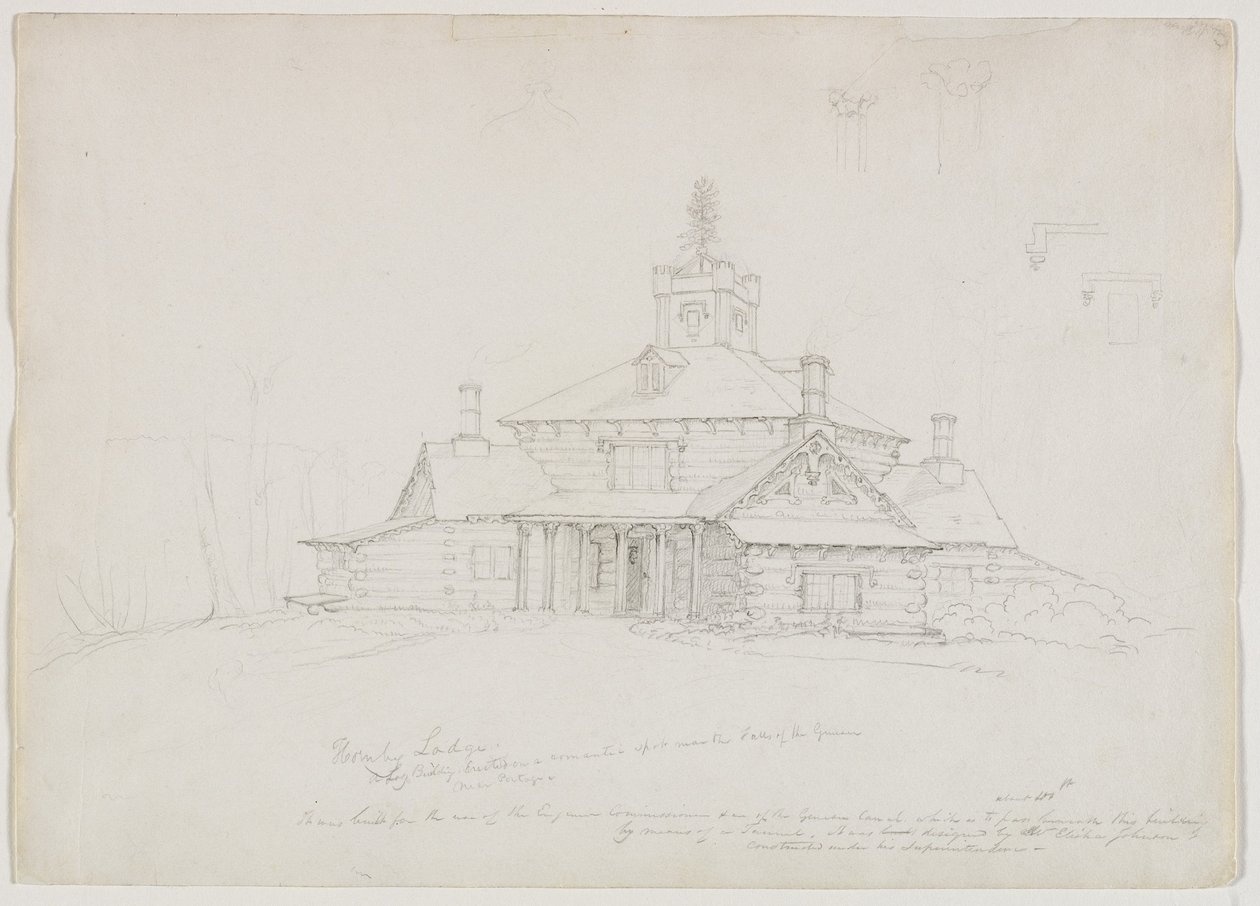 Hornby Lodge, 1839 autorstwa Thomas Cole