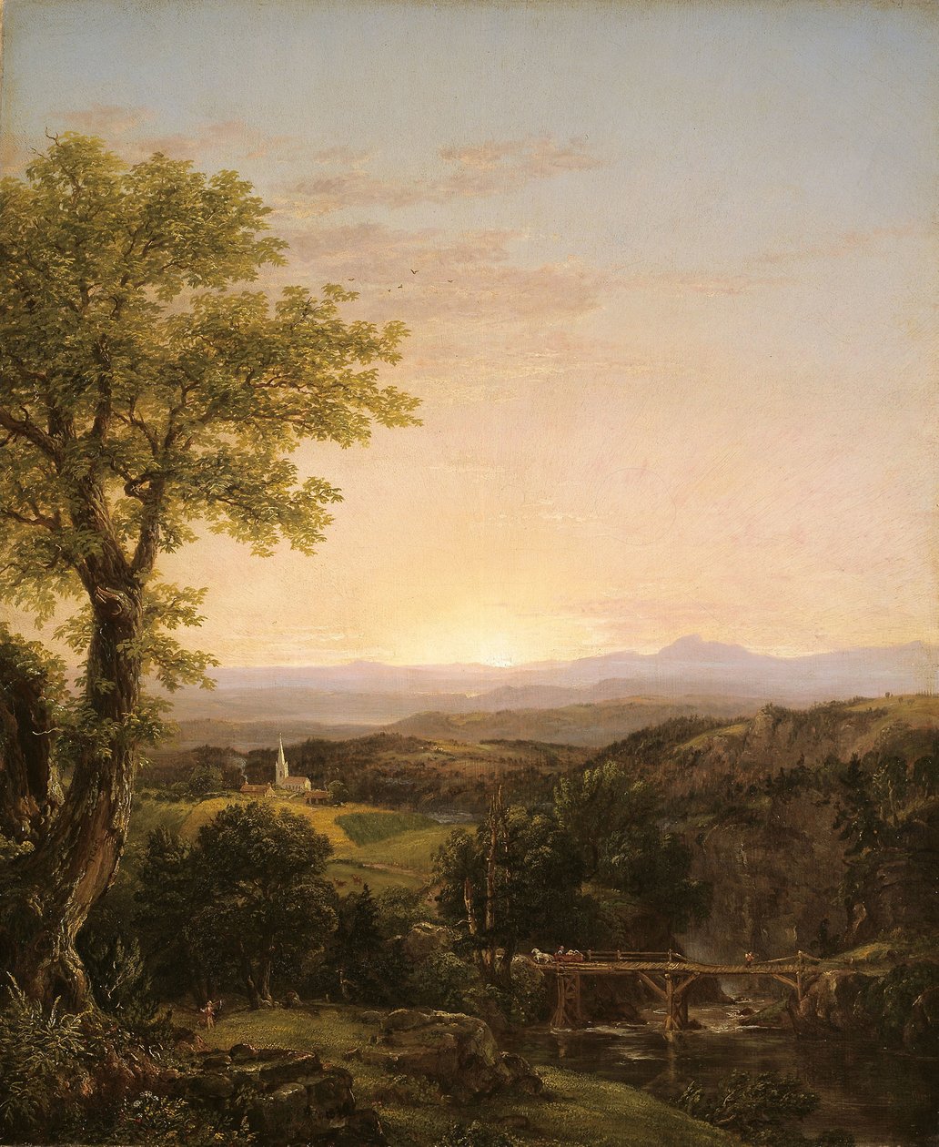 Krajobraz Nowej Anglii, 1839 autorstwa Thomas Cole