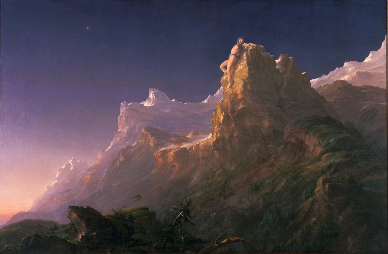 Prometeusz skowany autorstwa Thomas Cole