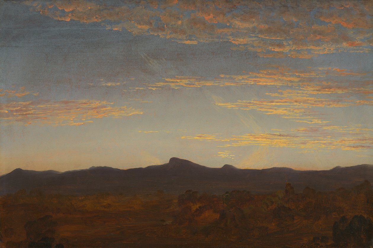 Studium do "Catskill Creek", ok. 1844-5 (olej na drewnie) autorstwa Thomas Cole