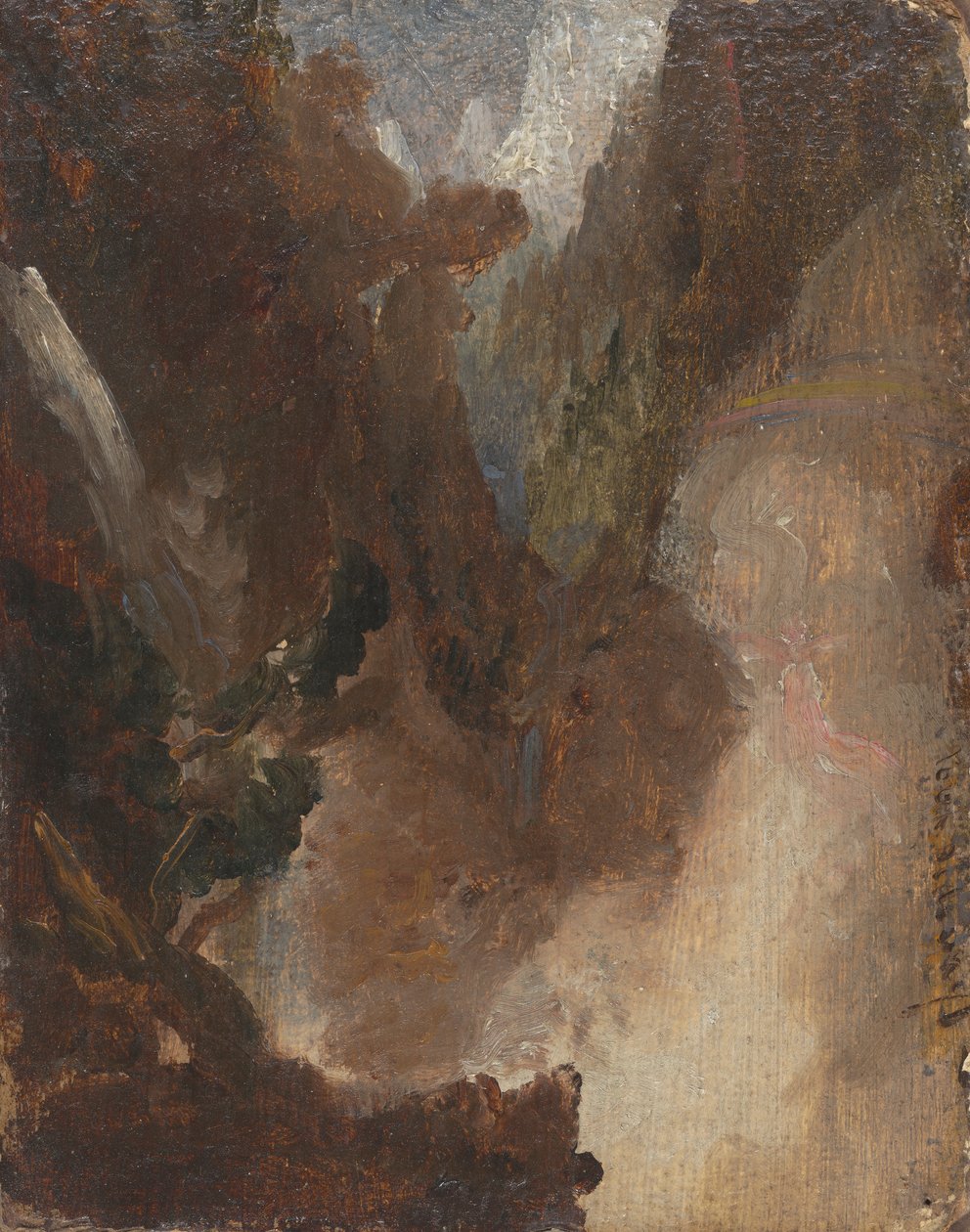 Studiuj scenę z Lorda Byron autorstwa Thomas Cole