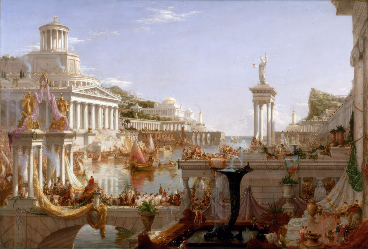 Konsumpcja Imperium / T. Cole / Malarstwo, 1836 autorstwa Thomas Cole