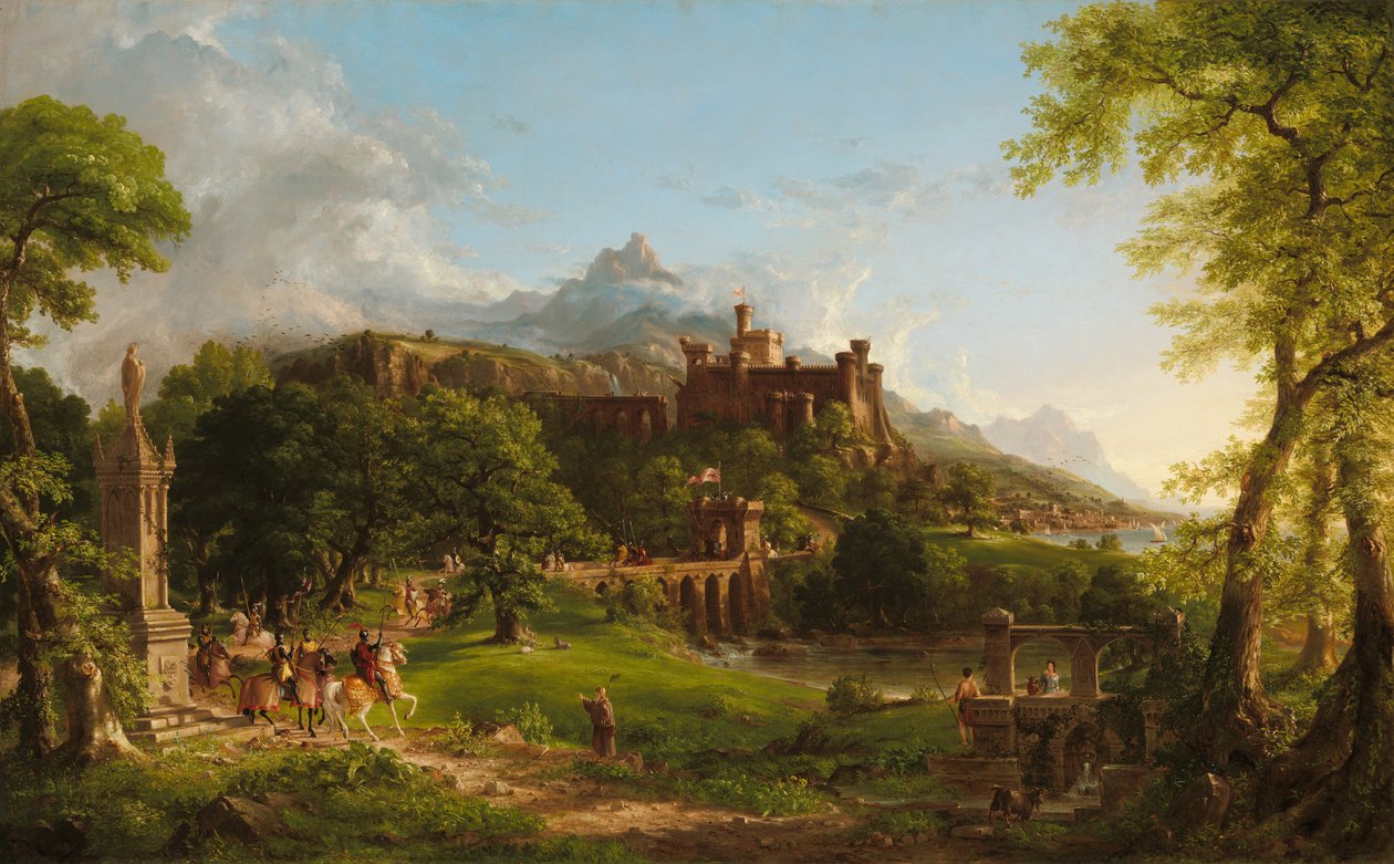 Wyjazd, 1837. autorstwa Thomas Cole