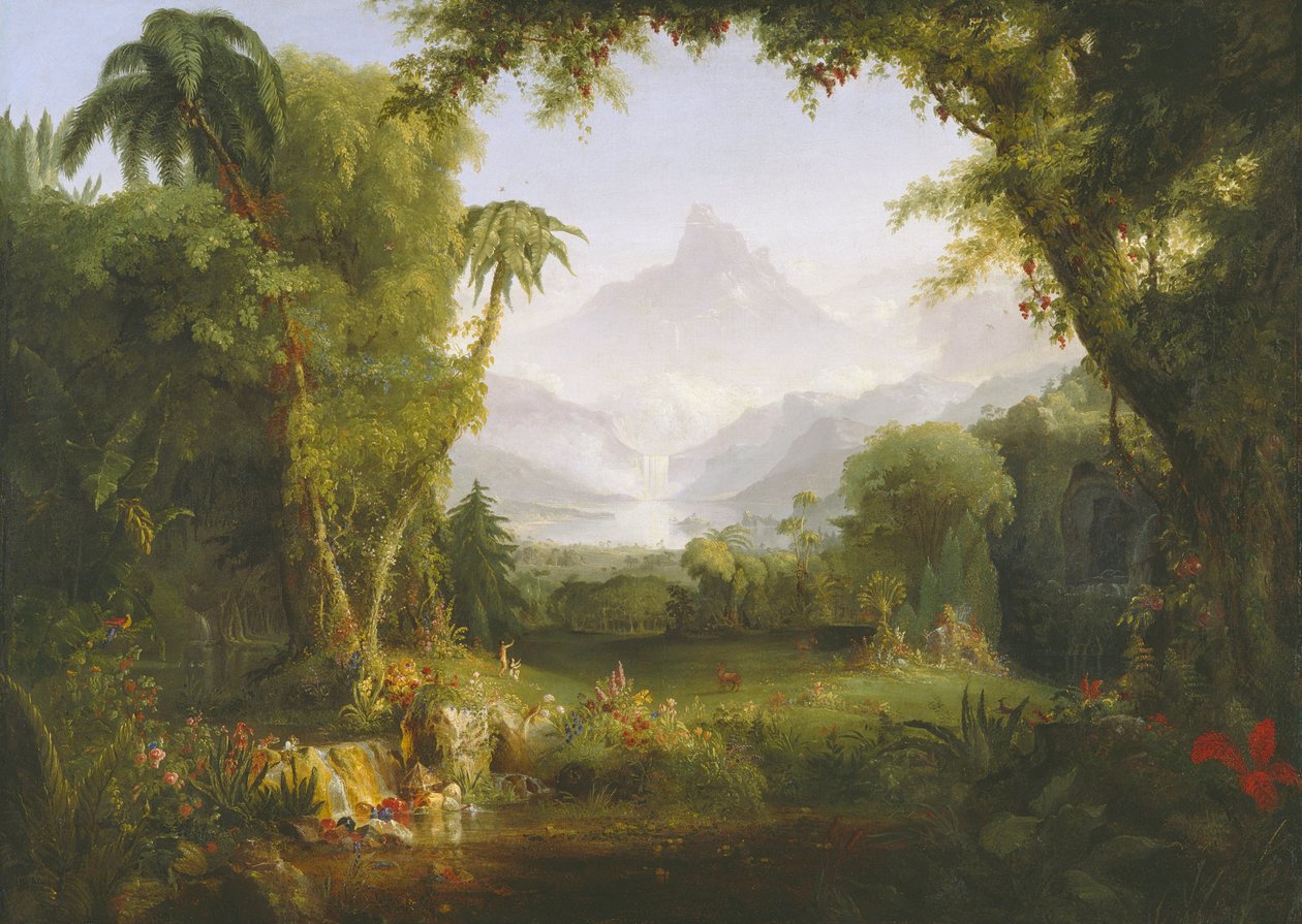 Ogród Eden autorstwa Thomas Cole