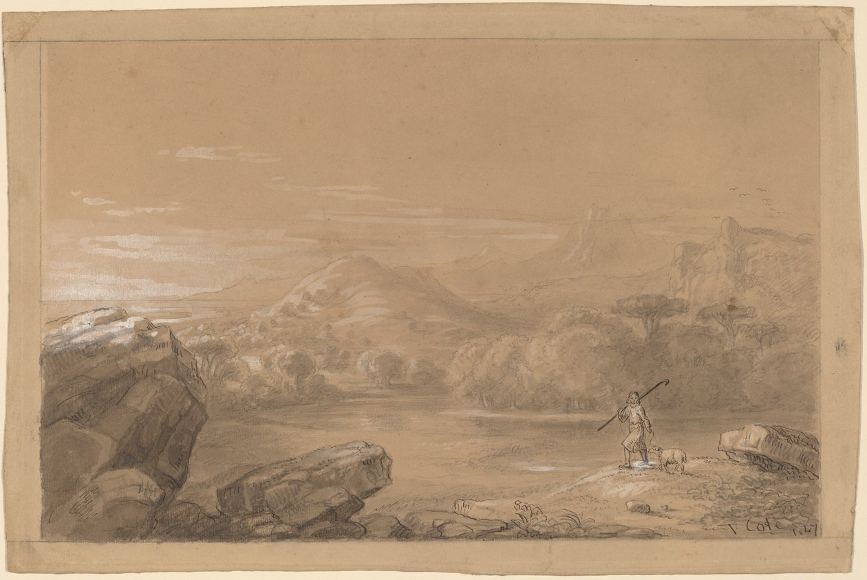 Dobry Pasterz autorstwa Thomas Cole