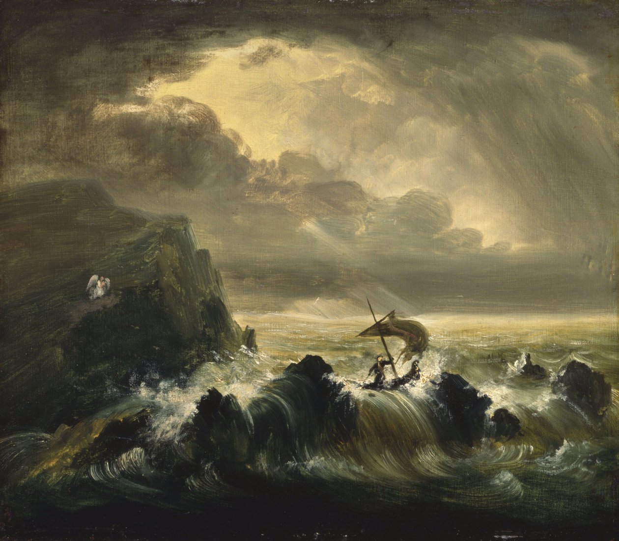 Podróż życia: Dzieciństwo (studium) autorstwa Thomas Cole