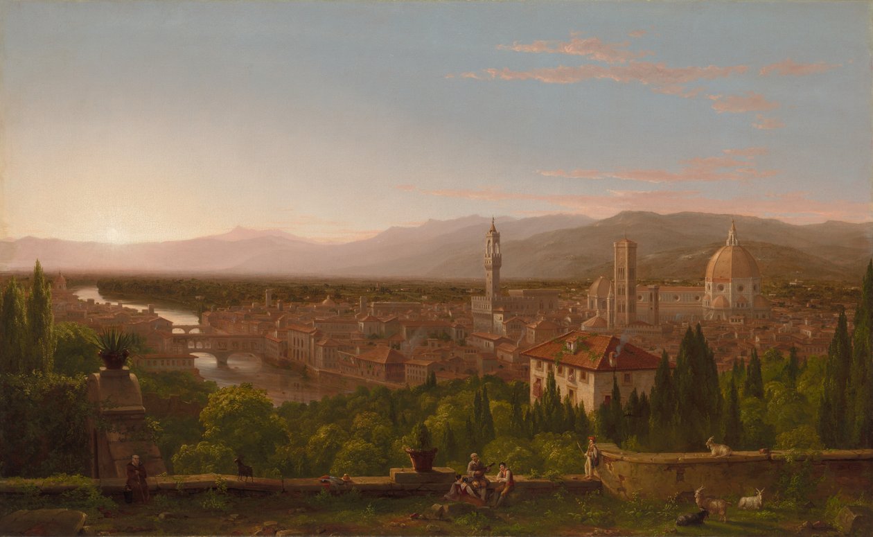 Widok na Florencję autorstwa Thomas Cole